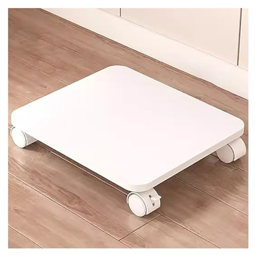 Carrello portastampante con ruote bloccabili per ufficio domestico, piccolo supporto per stampante sotto scrivania (Bianco C 40 * 35)