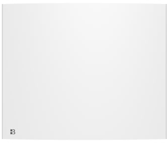 BESTHERM - Radiateur électrique fixe à inertie sèche fonte 1000W Bestherm BIA horizontal blanc
