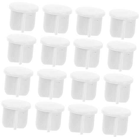 GRIRIW Blinds Bottom Rail Button 15mm Roller Blinds Parts End Caps Ladder Cord Plug Replacement Components 50pcs Random Color