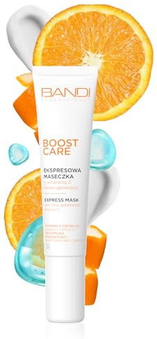 Bandi - Masque Express Vitamine c [tetra c] Pour Éclat et Hydratation de la Peau Soin Visage Apaisant Régénération Instantanée Complexe Bio Teint Lumineux Anti-irritation Été/hiver