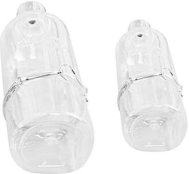 HOMOBABE 2piezas Dispensador De Agua Automático para Mascotas Bebedero De Acero Inoxidable para Hámster Conejo Chinchilla y Otros Animales Pequeños