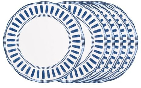 Table Passion - Assiette plate Napoli bleue 27 cm (lot de 6)