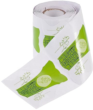 SHERCHPRY Papel de Extensión para Uñas Línea de Cuadrícula y Guía Precisa, 100 Piezas para Cuidado de Dedos en Uso en Casa para Aprendices de Arte en Uñas