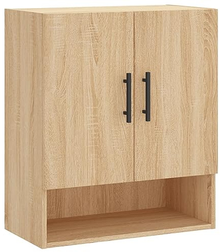 Werkzeugschränke Spind Organizer Aktenschrank Büroschrank - Wandschrank Sonoma-Eiche 60x31x70 cm Holzwerkstoff für Flur Küche Arbeitszimmer Büro