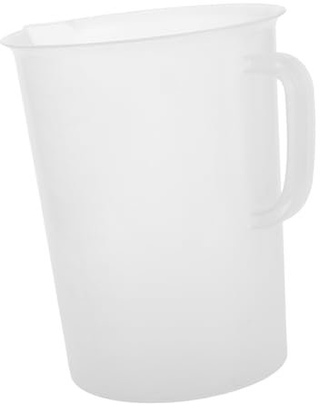 BESTYASH Jarra Medidora Grande De Plástico Con Mango Ergonómico y Graduaciones Visibles Para Medir Aceite De Motor Recipiente Resistente y Fácil De Usar Para Líquidos Automotrices