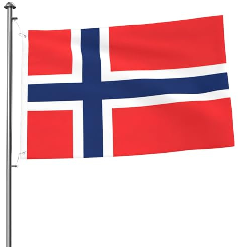 Bandera noruega para exteriores, banderas de 2 x 3 pies para exteriores, bandera de jardín perfecta y banderas de patio para decoración de verano