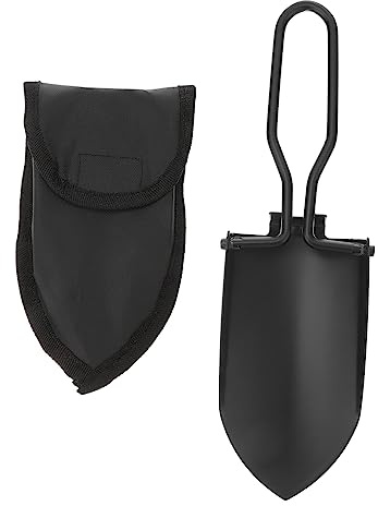 iplusmile Pala De Jardinería Plegable para Exteriores Herramienta De Jardín con Bolsa De Almacenamiento Pala Portátil De Acero Inoxidable para Camping y Jardinería