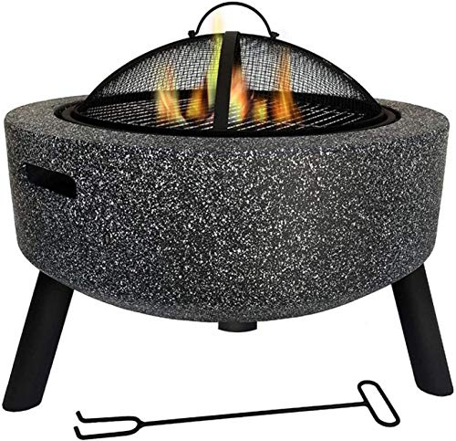 ZJFHEYUO Bracieri da Esterno a Legna, bracieri da Esterno, braciere, Barbecue in Magnesia, utilizzati per Il Riscaldamento/Barbecue di bracieri da Giardino all'aperto, terrazza da