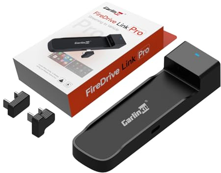 Carlinkit FireDrive Link Pro Car TV Mate, Convert Wired to Wireless Android Auto & CarPlay Adapter, Compatible with Wired CarPlay for Fire TV Stick Streaming, 5GHz WiFi/Plug & Play