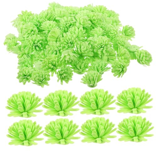MALUGOGO 100 Stück Blumen-Diffusorstäbchen, Aromatherapie-Lufterfrischer für Badezimmer, Schlafzimmer, tragbare ätherische Öl-Diffusoren mit realistischem Chrysanthemen-Design, Heimbüro