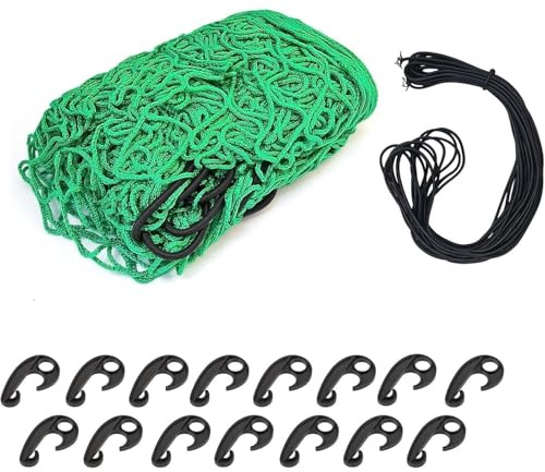 Safety Cargo Net For Pickup Truck, Roof Rack Cargo Netting Trailer Luggage Net Heavy Duty Elasticated Polyethylene Bungee Netting, For Luggage&Gardens Secure Load Logistics Moving Supplies(110*40cm)