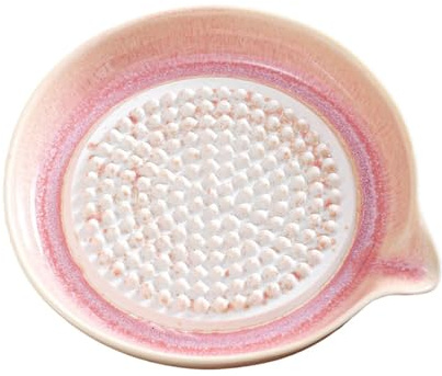rallador de cerámica - de molienda esmaltado hecho a mano de 13,5x13,5x2cm, tabla trituradora de ajo y jengibre, herramienta de preparación de alimentos | Elegante acabado suave Usos Cocin