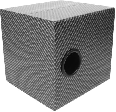 INOOMP Scatola Subwoofer Sigillata per Impianto Stereo Auto in Legno e Pvc Nero, Resistente e Facile da Installare, per Viaggi Lunghi e Uso Veicolare