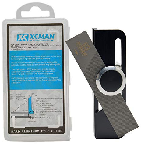XCMAN Winkelführung aus hartem Aluminium für alpinen Ski und Snowboard, hergestellt mit 3° Klemmvorrichtung