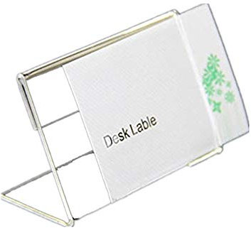 Tutoy 20pcs 9cmx6cm Acrylique Signe d'affichage étiquette de Prix nom de Carte Porte-étiquette Stands