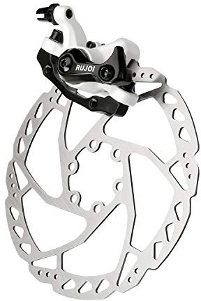 RUJOI Kit de frein de disque à vélo, étrier de frein avant en aluminium, levier de frein de vélo en alliage d'aluminium complet, rotor de 160mm,outils de patin de sécurité mécanique pour vélo de route