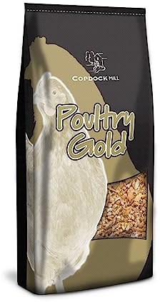 Copdock Mill Poultry Gold Chicken Feed 5kg - Highly Nutritious Premium Food - Contains Layers Pellets, Grit & Oyster Shells for Chickens - High in Calcium