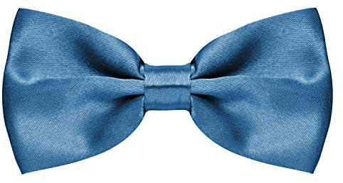 MASADA Herren Fliege glänzend und stufenlos verstellbar, handgefertigt mit Hakenverschluss - 12 x 6 cm 100% Polyester