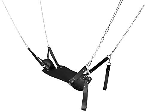 Terginum Leder Liebesschaukel Sexschaukel Leather Sex Sling Swing der Marke Beinschlaufen / - Erotikspiel Sexspielzeug
