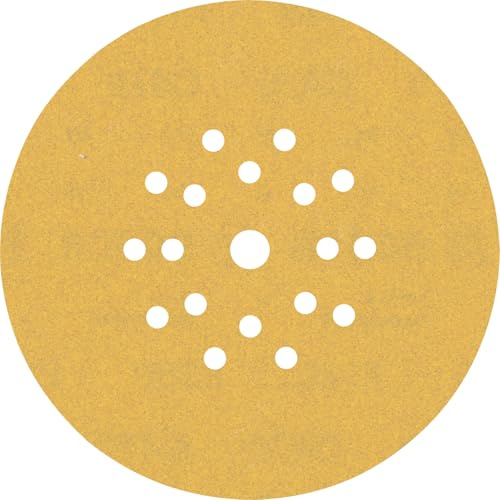 Bosch Accessories 25x Schleifpapier Expert C470 mit 19 Löchern (für Hartholz, Farbe auf Holz, Ø 225 mm, Körnung 180, Zubehör Trockenbauschleifer) | für Farbe auf Holz, Hartholz, Körnung 180, Professional Zubehör Trockenbauschleifer