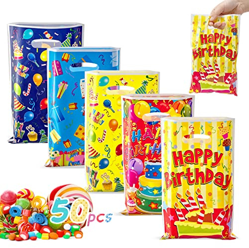 MFCGHXR Geschenktüten, Geburtstagstüten, Geburtstagstüten Kinder,Cookie Partytüten,Kindergeburtstag Tüten Mitgebsel Geschenktütchen Partyzubehör Party40 Geburtstagsfeier Süßigkeitstaschen