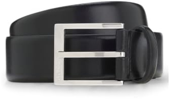BOSS Herren Elloy-PC-An Sz35 In Italien gefertigter Gürtel mit Logo-Schließe