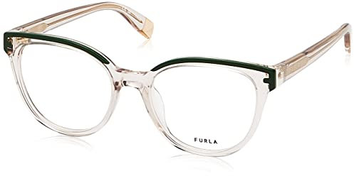 Furla Unisex VFU681 Sunglasses, 06Y1 Beige Lucido, 36