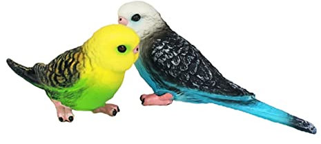 ibasenice 2stücke Künstliche Vogelfiguren Kleine Deko-vögel Für Zuhause Und Garten Naturgetreue Ornamente Aus Kunststoff Für Wohnraum Und Gartendekoration