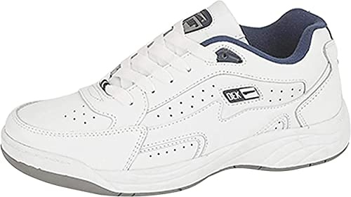 R DEK, T187, Mens Coated Leather Fuller Fitting Lace-upTrainers