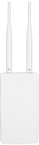 Routeur WiFi Extérieur 4G LTE CPE, étanche, 150 Mbps, Routeur Mobile, avec 2 Antennes Amovibles, 100‑240 V (Prise UE)
