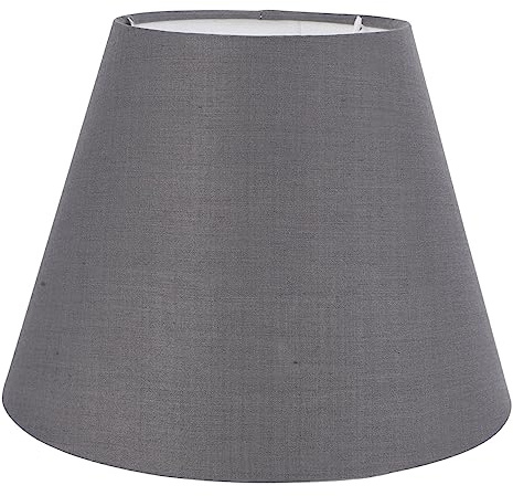Garneck Stoff Lampenschirm Grau Lampenabdeckung Diffuses Licht Für Decken Stehlampen Langlebig