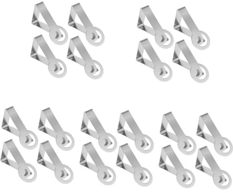 IMIKEYA 20stücke Teiliges Tischdeckenclips Aus Edelstahl Triangel-Design rutschfest Für Garten Und Picknicktische Schützt Vor Wind Und Verrutschen