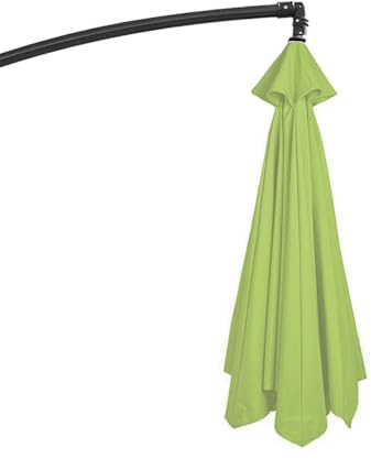 GZDXBF Ø 200cm 270cm 300cm Sonnenschirm Ersatzbezug 8 Streben/6 Streben, Uv-Schutz Ampelschirm Bezug Ersatzbespannung, Ersatzdach Für Terrassenschirm(Color:Grass green,Size:6 ribs-3m(9.8ft))