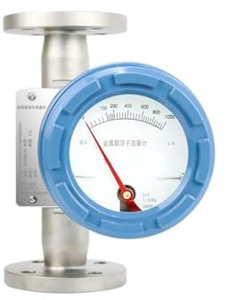 LUJIAYA Metallrohr-Schwimmer-Durchflussmesser-Zeiger LCD-Doppelanzeige Flansch Edelstahl Metallrotor-Durchflussmesser(DN65 digitaldisplay)