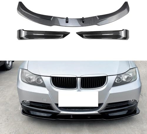 Bqieai Auto ABS Frontstoßstange Frontspoiler Lippe, Für BMW 3 Series E90 E91 Early 320i 325i 2005-2008 Spoilerlippe Kinn Splitter Diffusor Antikollision Car Schützen Zubehör