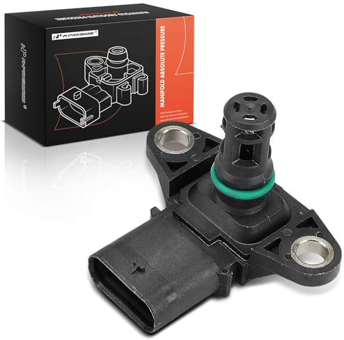A-Premium Manifold Pressure (MAP) Sensor [4 Pins] Compatible with BMW 320i, 328i, 335i, X5, 528i, 535i, 550i, X3, 428i, 435i, X1, 740i, 750i, 228i, X6, 640i, 650i, X7, X4, 135i, 320i/328i/330i xDrive