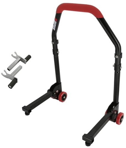 SEFIS M20 Motorradständer Set Hinterrad Motorradheber Serviceständer Heck Motorrad montageständer hinten Motorrad ständer Set Motorrad aufbocken klappbar (Adapter: 2in1)