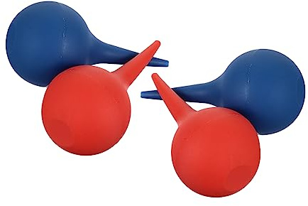 SECFOU 4 Bolas Limpiadoras De Oídos De Goma 75 Ml Para Niños y Adultos, Soplador De Aire Para Limpieza Profunda, Accesorios De Limpieza Multisituación Para Oído, Lentes y Electrónica, Uso Familiar