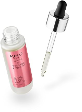 KIKO Milano Spiral Shine Hair Oil, Huile Capillaire Pour Boucles Définies Jusqu'À 72 H