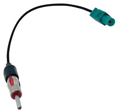 MICMXMO Fakra zu Din ISO Adapterkabel Autoradio für Audio HD Radio Head Unit CD Media Player Empfänger für Volkswagen VW Radio Antenne Adapterkabel, 30cm
