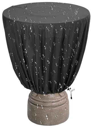 Brunnenabdeckung – Verpackung von Gartenstatuen, wasserfest, langlebig, schmelzfeste Chiminea-Hülle | schützende Brunnenschale, Außendekoration