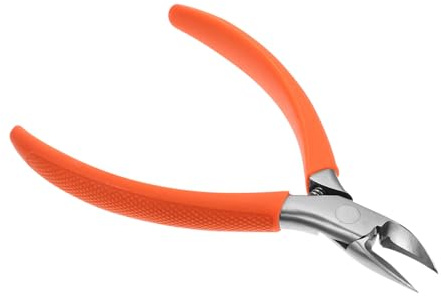 ARTSEWPLY Cortaúñas Mango de Silicona Naranja 1 Unidad Tamaño Portátil para Uñas Encarnadas Herramienta Manicura y Pedicura Uso Doméstico