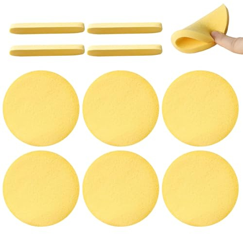 10 x Cellulose Facial Sponges Natural Facial Cleansing Sponge Face Sponge