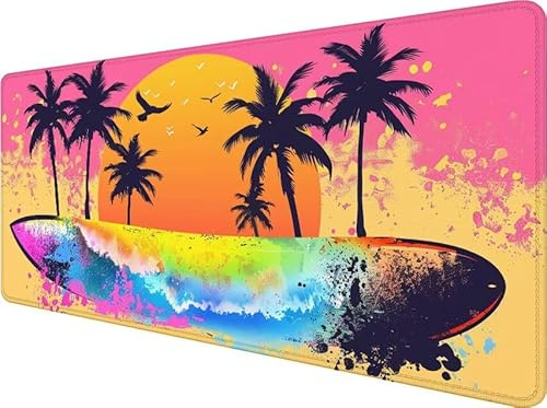 Alfombrilla Ratón Color Mousepad XXL 900x400x3mm, Gaming Mousepad áRbol, Impermeable Antideslizante Mousepad, Mejora la Precisión y la Velocidad, Grande Protector Escritorio, Accesorios Gaming I-6583