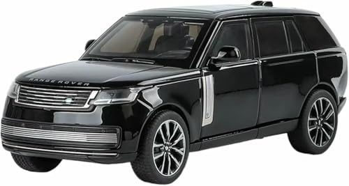 Réplica Coche Escala 1:32 16 cm Largo aleación fundida presión para Land para Rover Range Sv2022 decoración Escritorio para Miniatura vehículos Motor(Negro)