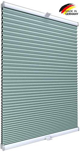 Gardinen21 Thermo Klemmfix Wabenplissee ohne Bohren | Waben Plissee im Wunschmaß | Maßgefertigt für Türen & Fenster | Sonnenschutz, Sichtschutz, Schallschutz, 100% Verdunkelung