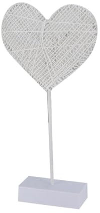 jojofuny Led Rattanlampe Herzform Batteriebetrieben Kupfer Nachtlicht Dekorationslampe Kleine Tischlampe Für Zuhause Geschenk