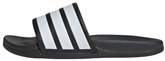 adidas Unisex-Adult Adilette Comfort 2.0, Black/White/Carbon, 9