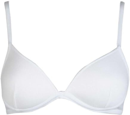 Infiore Reggiseno Triangolo, Imbottito Senza Ferretto, Cotone Elasticizzato, Effetto Natural Plus, 852 Disco (IT, Taglia della Coppa & Taglia della Fascia, B, 1, Bianco)