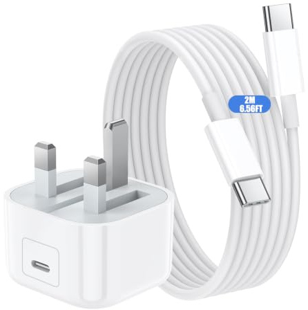 iPhone 30W USB C Charger, Power Adapter with 2M Type-C to C Charging Cable | Mfi Certified Fast Wall Charger Plug Super Quick Charging, for iPhone 17/16/16 Plus/16 Pro Max/15/iPad Air/iPad Mini/AirPods